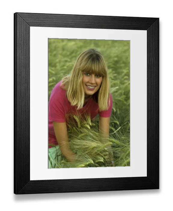 Framed Print : Woman in the Cornfield