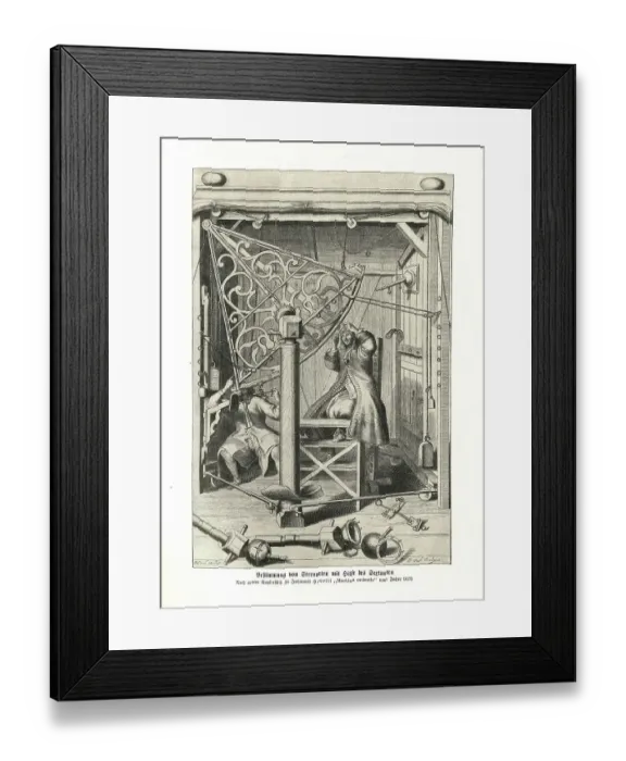 Framed Print : Determination of star locations with the help of the sextant Framed Print : Determination of star locations with the help of the sextant