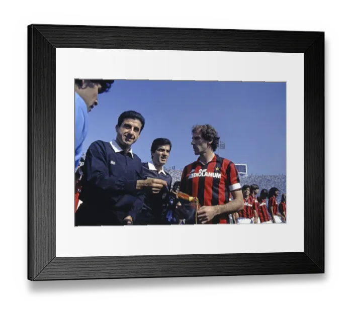 Framed Print : Franco BARESI (AC Milan) r Framed Print : Franco BARESI (AC Milan) r