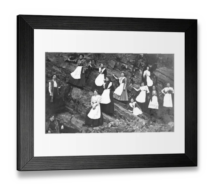 Framed Print : Maids, housekeepers make an excursion Framed Print : Maids, housekeepers make an excursion