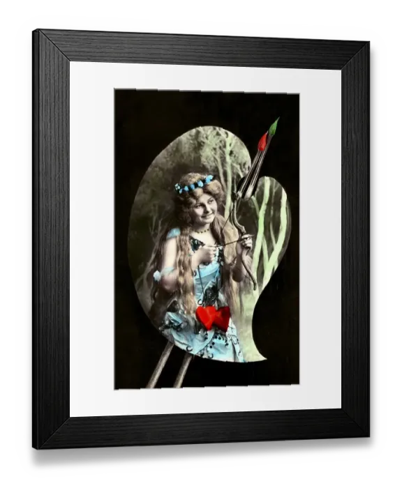 Framed Print : Love Goddess with bow and arrow for the Love Arrow Framed Print : Love Goddess with bow and arrow for the Love Arrow