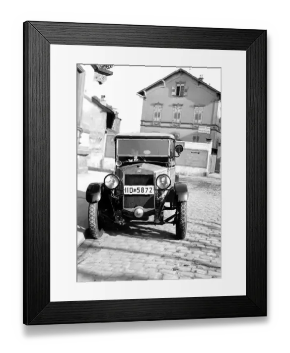 Framed Print : Woman driving a car, 1920s, Germany, Europe Framed Print : Woman driving a car, 1920s, Germany, Europe