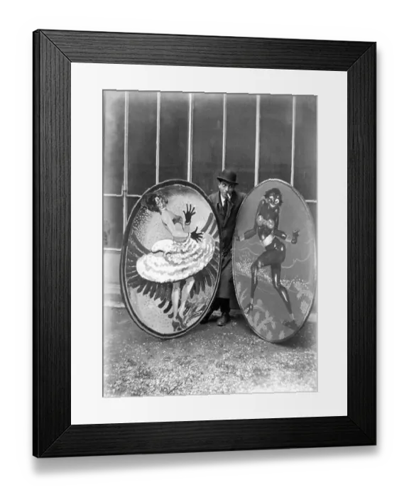 Framed Print : Advertisement for a variety show