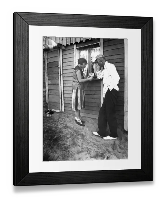 Framed Print : Fortune teller with cards, ca. 1930s