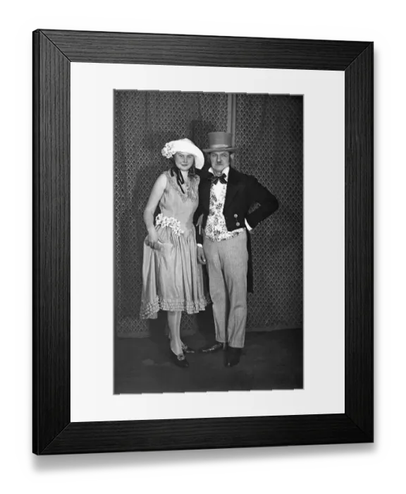 Framed Print : Couple, carnival, disguised, ca Framed Print : Couple, carnival, disguised, ca