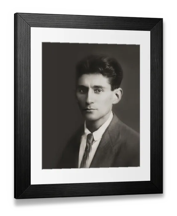 Framed Print : Portrait of Franz Kafka, 1883 - 1924