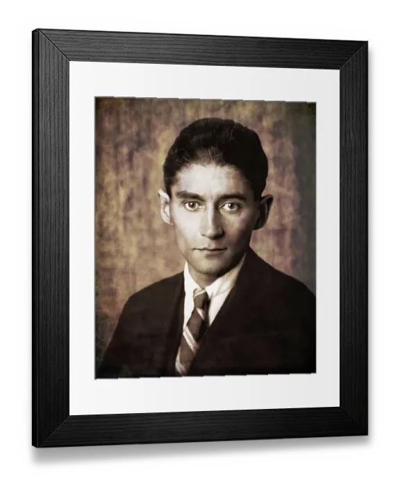 Framed Print : Portrait of Franz Kafka, 1883 - 1924 Framed Print : Portrait of Franz Kafka, 1883 - 1924