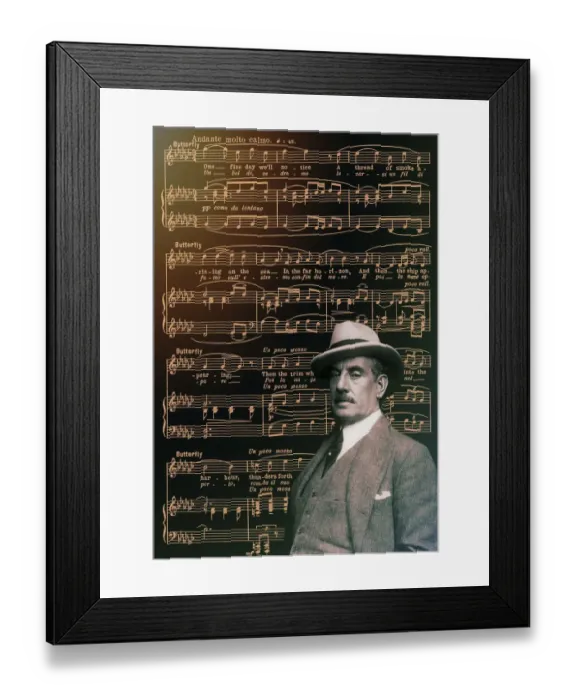 Framed Print : Giacomo Puccini, 1858 -1924, Italian composer
