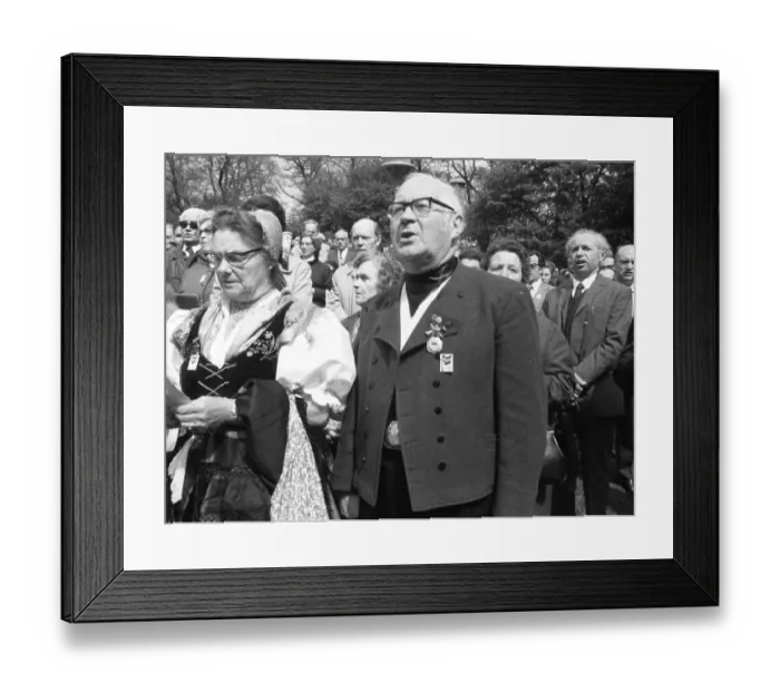 Framed Print : The Sudeten German Day of the Expellees took place in 1972 on 21