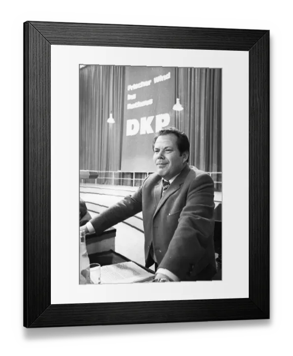 Framed Print : The DKP devoted a conference to local politics on 23 March 1974 in Bottrop