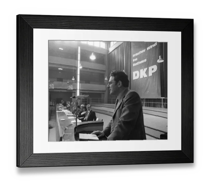 Framed Print : The DKP devoted a conference to local politics on 23 March 1974 in Bottrop Framed Print : The DKP devoted a conference to local politics on 23 March 1974 in Bottrop