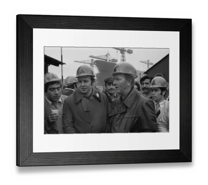 Framed Print : The collective bargaining dispute (strike) of the Industrial Union of Metalworkers (IG Metall)