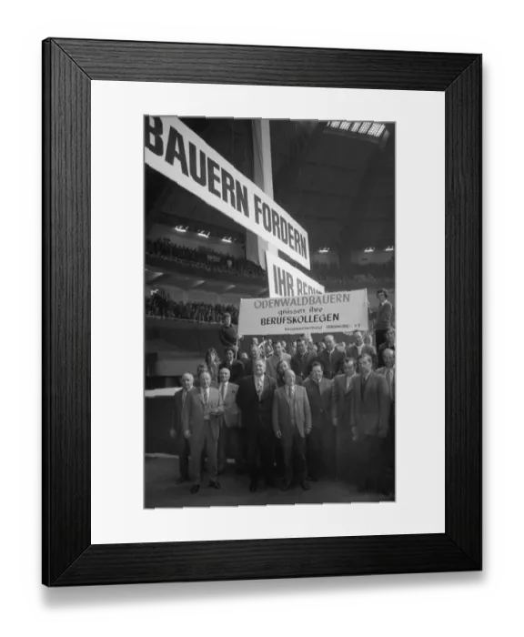 Framed Print : The central farmers rally Farmers demand their rights on 23