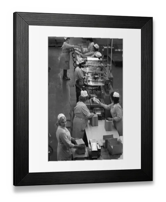 Framed Print : Jobs in a chocolate factory of the Coop Group 9