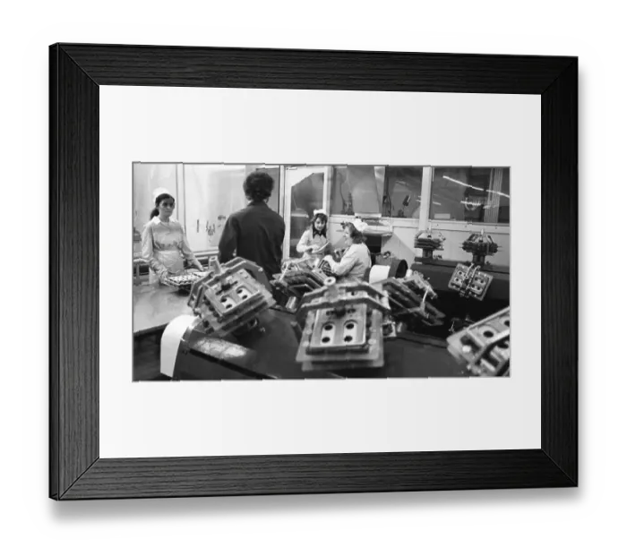 Framed Print : Jobs in a chocolate factory of the Coop Group 9