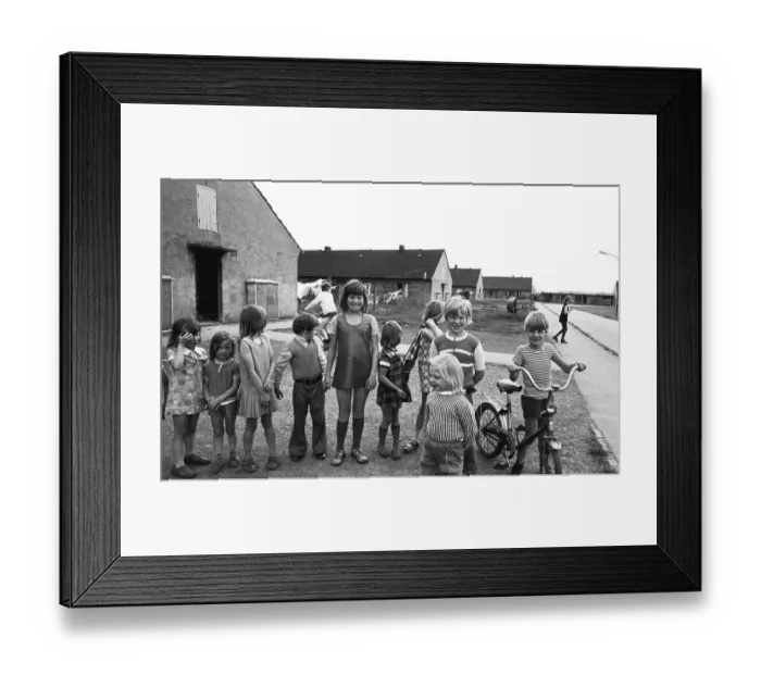Framed Print : Children in a homeless shelter on 20