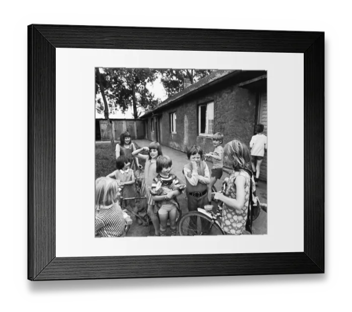 Framed Print : Children in a homeless shelter on 20