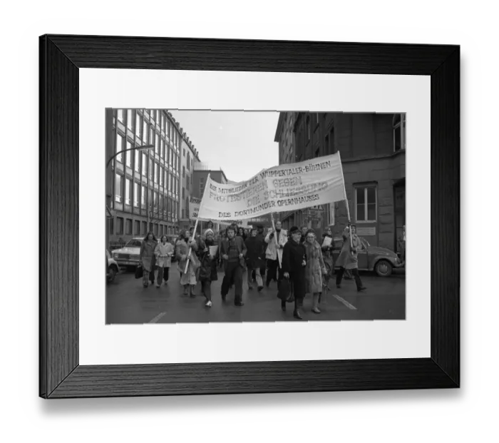 Framed Print : For the preservation of the Dortmund Music Theatre (opera house)