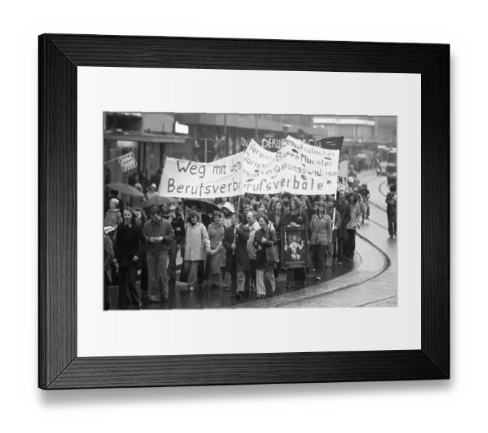 Framed Print : In the context of a colloquium on the occupational bans