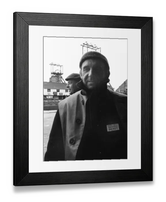 Framed Print : The Strike Action of the Miners Strike and Their Everyday Life from 11-15 February 1974 in Coventry