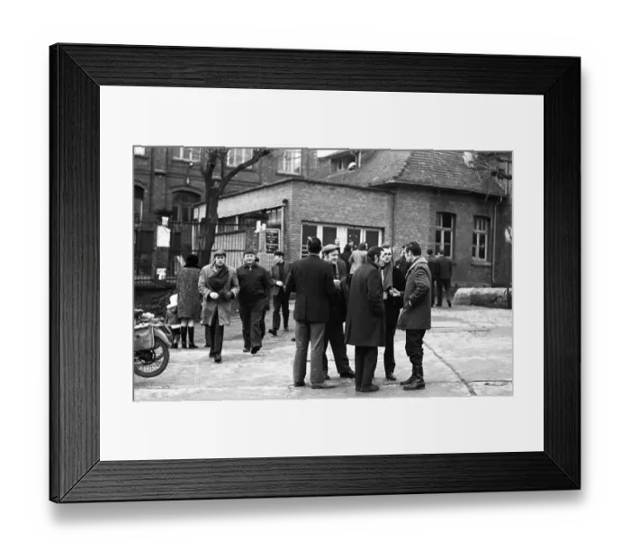 Framed Print : The strike of the miners of HBL Lorraine on 23