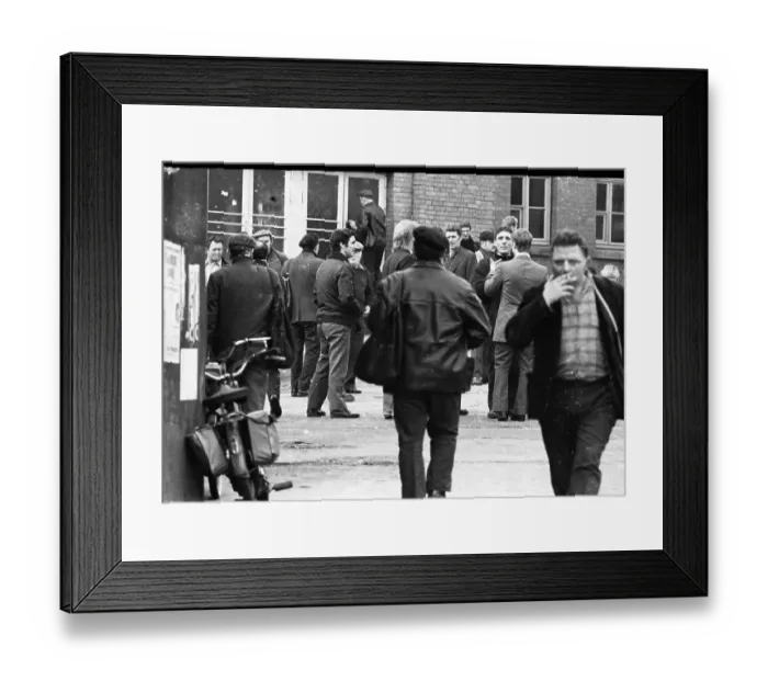 Framed Print : The strike of the miners of HBL Lorraine on 23
