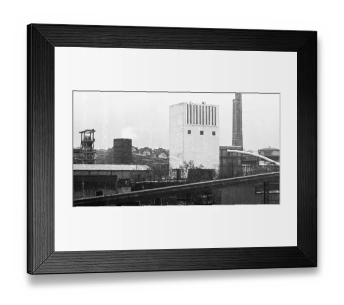 Framed Print : The strike of the miners of HBL Lorraine on 23