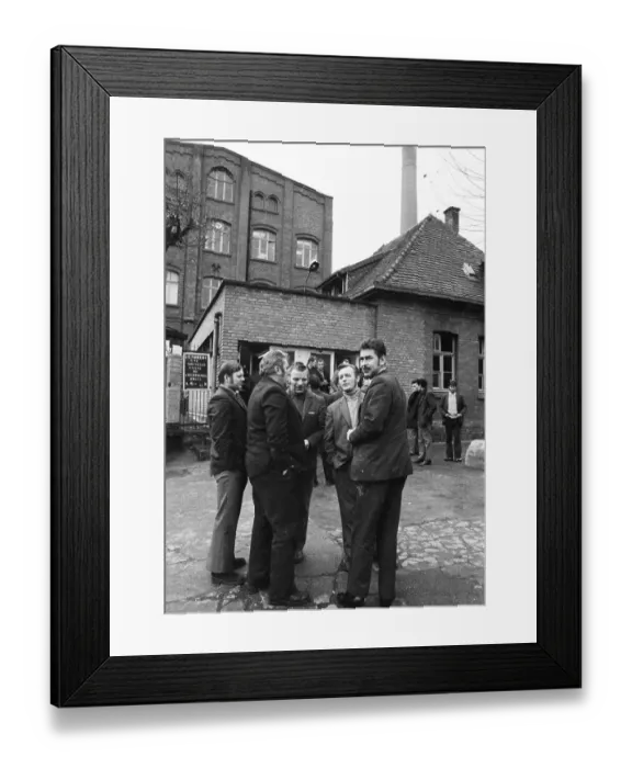 Framed Print : The strike of the miners of HBL Lorraine on 23 Framed Print : The strike of the miners of HBL Lorraine on 23