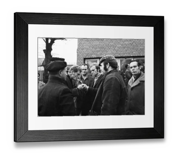 Framed Print : The strike of the miners of HBL Lorraine on 23
