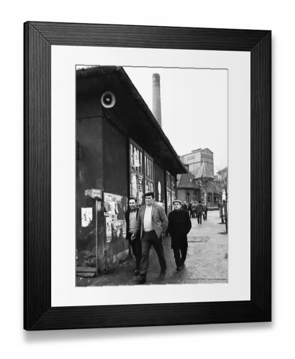 Framed Print : The strike of the miners of HBL Lorraine on 23