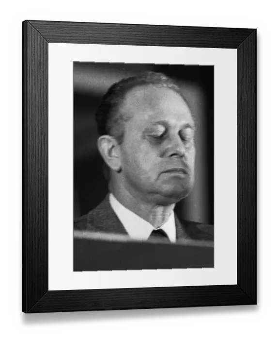 Framed Print : The 10th Ordinary Youth Conference of IG Metall on 9 May 1974 in Oberhausen