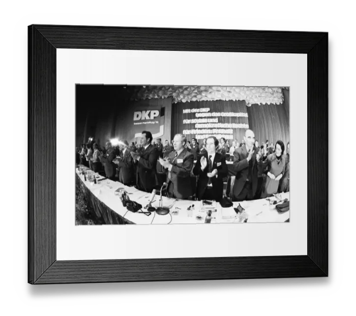 Framed Print : The Party Congress of the German Communist Party (DKP) in Bonn Framed Print : The Party Congress of the German Communist Party (DKP) in Bonn