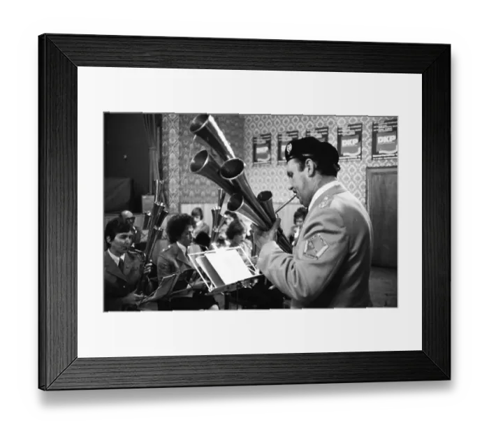 Framed Print : The Party Congress of the German Communist Party (DKP) on 19-21 March 1976 in Bonn