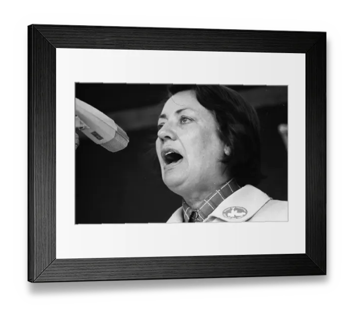 Framed Print : More than 40, 000 supporters of the peace movement gathered in Bonn on 22 May 1976 for a demonstration in favour of