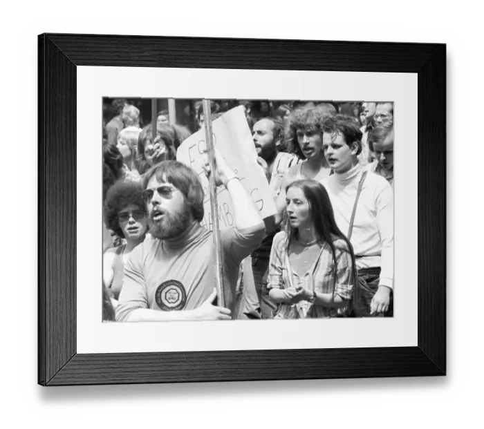Framed Print : Several thousand students, called by their association the Verband deutscher Studentenschaften (VDS)