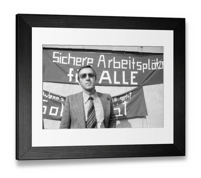Framed Print : About 6000 workers and employees