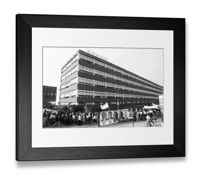 Framed Print : About 6000 workers and employees Framed Print : About 6000 workers and employees