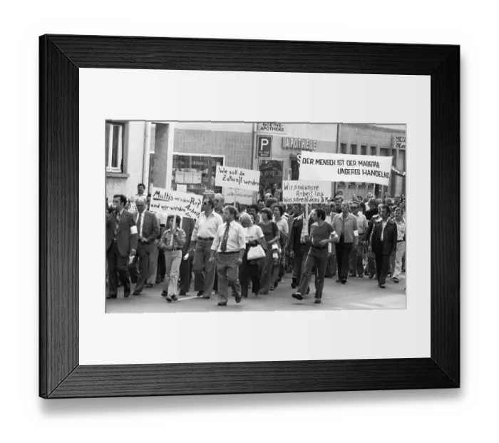 Framed Print : About 6000 workers and employees Framed Print : About 6000 workers and employees