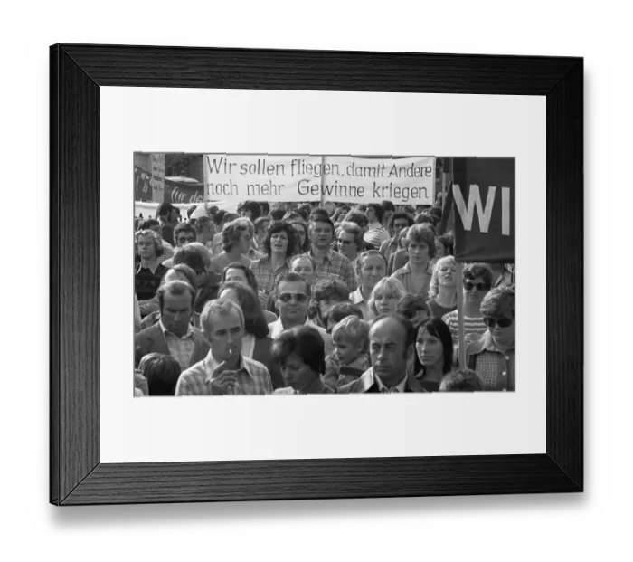 Framed Print : About 6000 workers and employees