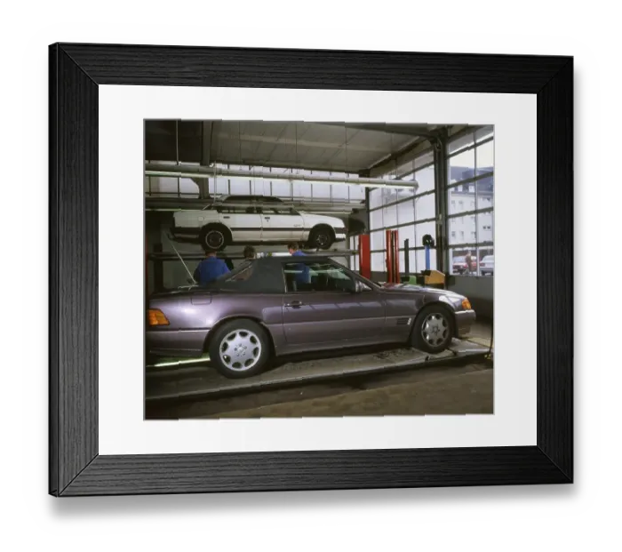 Framed Print : The Technical Inspection Association (TUeV) during the inspection of motor vehicles on 16