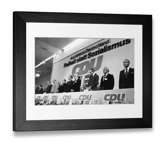 Framed Print : The Party Congress of the Christian Democratic Union (CDU) on 24 Framed Print : The Party Congress of the Christian Democratic Union (CDU) on 24