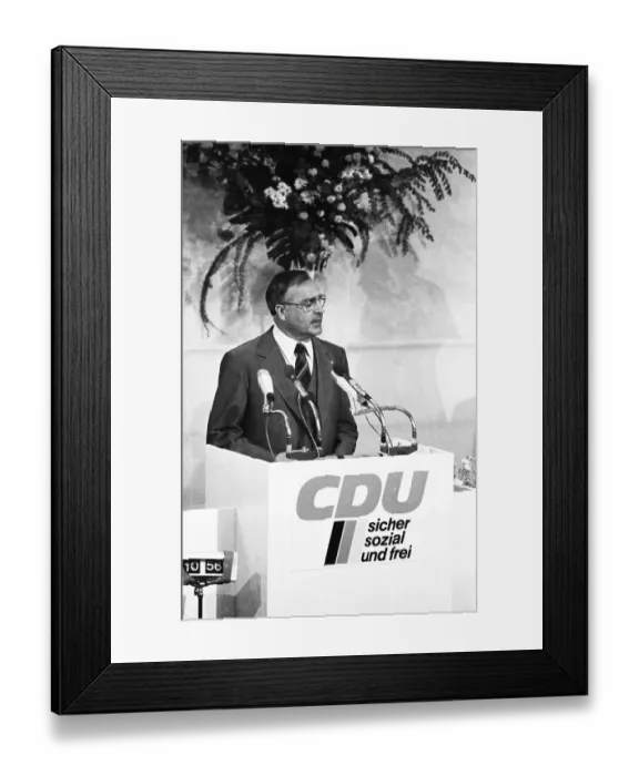 Framed Print : The Party Congress of the Christian Democratic Union (CDU) on 24