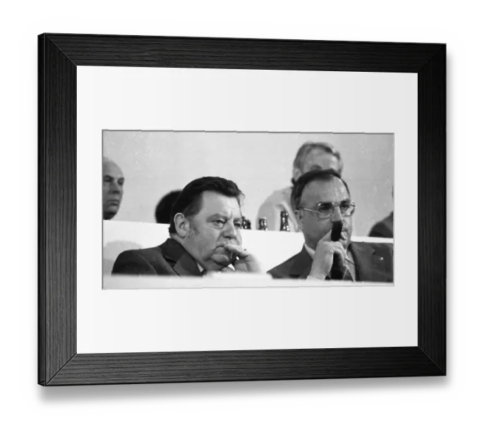 Framed Print : The Party Congress of the Christian Democratic Union (CDU) on 24