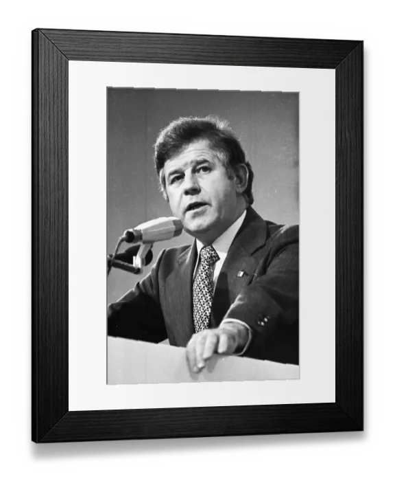 Framed Print : The Party Congress of the Christian Democratic Union (CDU) on 24