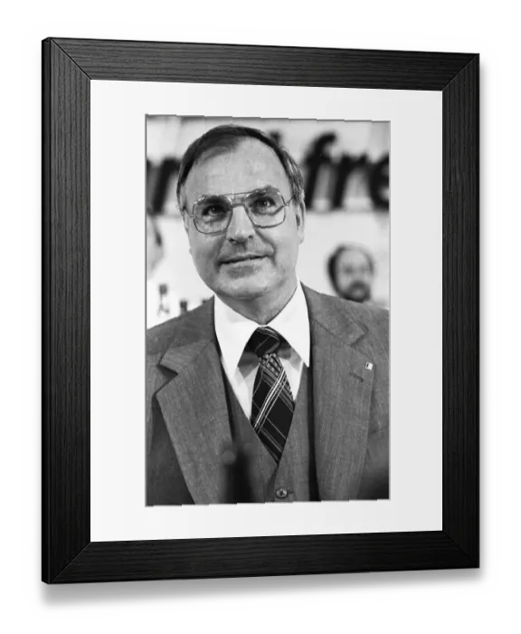 Framed Print : The Party Congress of the Christian Democratic Union (CDU) on 24