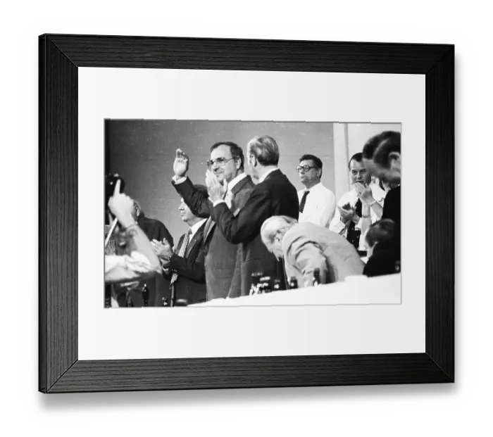 Framed Print : The Party Congress of the Christian Democratic Union (CDU) on 24