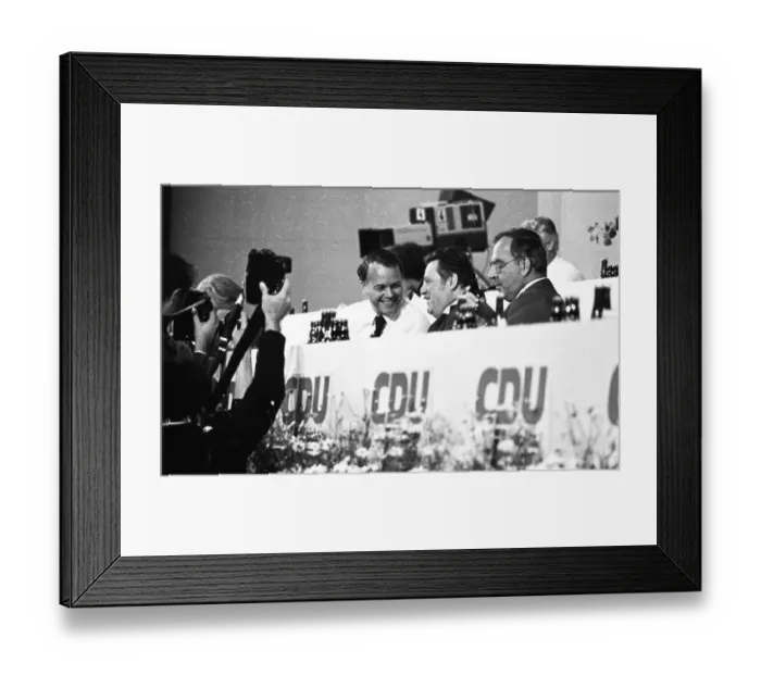 Framed Print : The Party Congress of the Christian Democratic Union (CDU) on 24