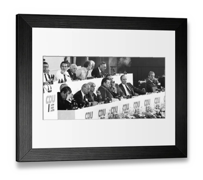 Framed Print : The Party Congress of the Christian Democratic Union (CDU) on 24