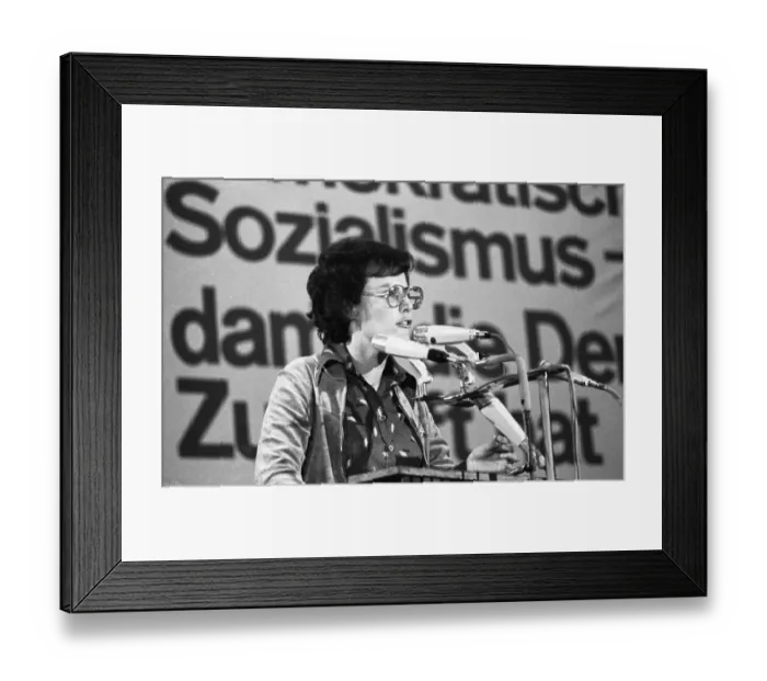 Framed Print : The Federal Congress of the Young Socialists in the SPD (Jusos) on 26 March 1976 in Dortmund Framed Print : The Federal Congress of the Young Socialists in the SPD (Jusos) on 26 March 1976 in Dortmund