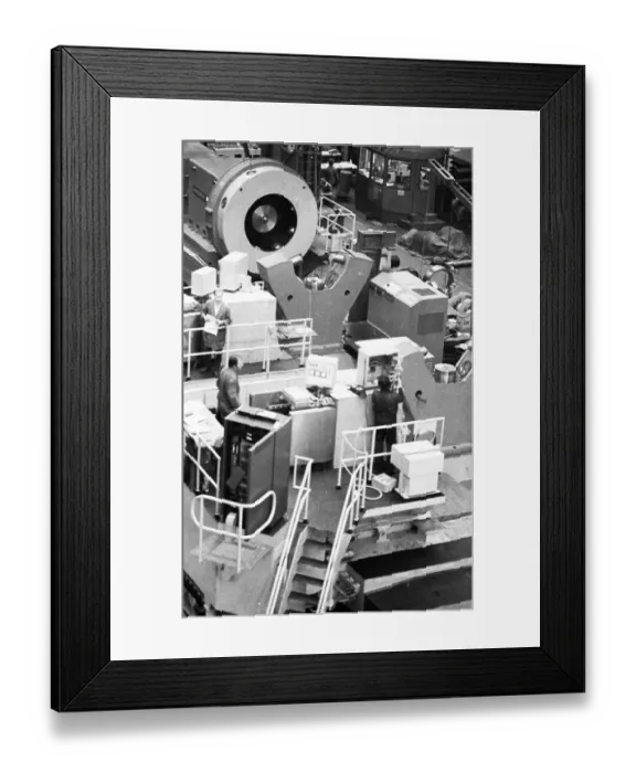 Framed Print : The Maschinenfabrik Deutschland (MFD) of Hoesch AG ceased production of heavy machinery in 1990